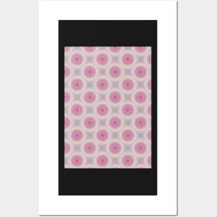 Pink Yellow and Purple Circles Posters and Art